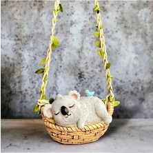 Sevimli Sallanan Koala Bahçe Balkon Süsü ,duvar Dekorasyon Ürünleri (10X7)