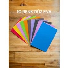 A4 Düz Eva 10 Renk 20X30 cm