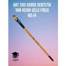 N0:14 Art 280 Serısı Sentetık Yan Kesık Uclu Fırca