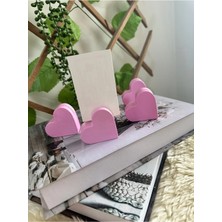 Tekli Pembe Kalp Notluk ,not Tutucu /el Yapımı