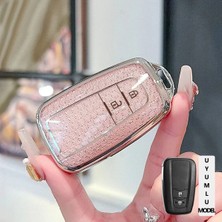 Alazpay Toyota C-Hr Corolla Rav4 Camry Land Cruiser Prius Prado Elmas Kesim Tpu Anahtar Kılıfı (1 Adet)