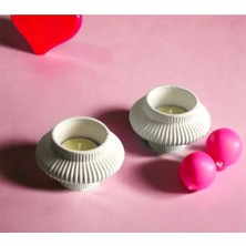 2’li Fiji Tealiğt Mumluk Dekorasyon