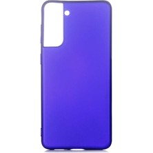 Gezgin Galaxy S21 Plus Kılıf Gzgn Premier Silikon Kapak-Saks Mavi
