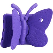 Gezgin iPad Mini 2. Nesil Uyumlu Gzgn Butterfly Standlı Tablet Kılıf-Mor