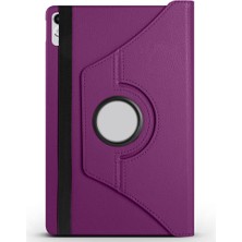 Gezgin Lenovo Tab P11 11.5 (2.nesil) TB350UF Uyumlu Gzgn Dönebilen Standlı Kılıf-Mor