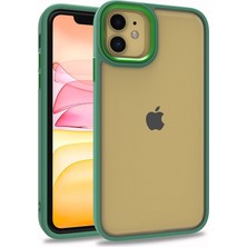 Gezgin iPhone 11 Kılıf Gzgn Flora Kapak-Yeşil