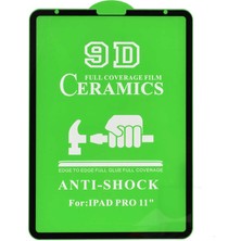 Gezgin iPad Pro 12.9 2022 M2 Uyumlu Gzgn Tablet Seramik Ekran Koruyucu-Siyah