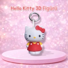Sanrio Hello Kitty Lisanslı 3D Figür Anahtarlık - Çevre Dostu Pla (Polilaktik Asit) Malzeme.