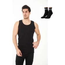 Uygur Saf Yünden Sıcak Tutan Erkek Için Üst Atlet