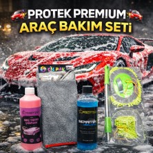 Protek Yıkama Seti(Cilalı Oto Şampuanı+Seramik Kaplama+Mikrofiber Yıkama Mopu(yedekli)+Mikrofiber Kurulama Bezi