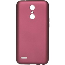Gezgin Lg K8 2017 Kılıf Gzgn Premier Silikon Kapak-Mürdüm