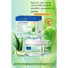 Begisun 100 ml Aloe Vera ve Niacinamide Yüz Maskesi Tüm Cilt Tipleri İçin Nemlendirici Gözenek Bakımı