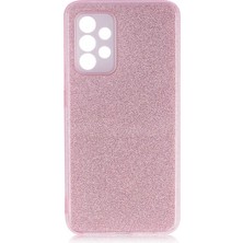 Gezgin Galaxy A52 Kılıf Gzgn Shining Silikon-Rose Gold