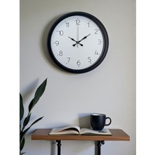 Motto Ticaret Pure Time Black 40 cm Metal Duvar Saati