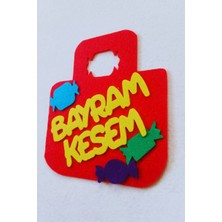 Aydede Oyunevi Bayram Kesesi Keçe Harçlık Kesesi Kırmızı