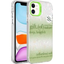 Gezgin iPhone 11 Uyumlu Mermer Desenli Gzgn Marbello Kapak-Yeşil