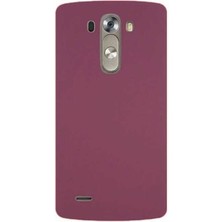 Gezgin Lg G3 Kılıf Gzgn Premier Silikon Kapak-Mürdüm