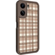 Gezgin Xiaomi Mi 13T Kılıf Kamera Korumalı Baskılı Arka Yüzey Gzgn Klas Kapak-Açık Kahve