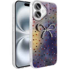 Gezgin iPhone 16 Plus Kılıf Kamera Korumalı Figürlü Gzgn Ponti Silikon Kapak - Lila