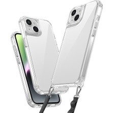 Gezgin iPhone 13 Kılıf Airbagli Takılabilir Askı Aparatlı Gzgn Snap Silikon Kapak-Şeffaf