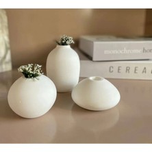 Dekoratif 3’lü Minimal Bohem Vazo Set