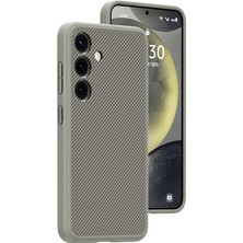 Gezgin Galaxy S24 Kılıf Magsafe Şarj Özellikli Karbon Fiber Görünümlü Gzgn T-Karbon Kapak-Titanyum-Gri