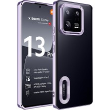 Gezgin Xiaomi Mi 13 Pro Kılıf Kamera Korumalı Logo Gösteren Gzgn Omega Kapak-Lila