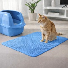 Redmina Elekli Kedi Tuvaleti Önü Paspası – Kedi Kumu Toplayıcı – Çift Katmanlı Sert Plastik 60X42CM