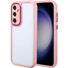Gezgin Galaxy S23 Kılıf Kamera Korumalı Renkli Kenar ve Çerçeve Tasarımlı Gzgn Vitamin Kapak-Mürdüm