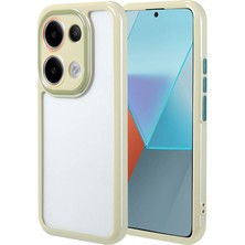 Gezgin Xiaomi Redmi Note 13 Pro 4g Kılıf Kamera Korumalı Renkli Kenar ve Çerçeve Tasarımlı Gzgn Vitamin Kapak-Yeşil