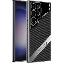 Gezgin Galaxy S23 Ultra Kılıf Kamera Korumalı Karbon Tasarım Gzgn Yeni Seri Procase Kapak-Siyah Karbon