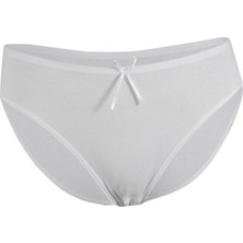 Yeni Yıldız 3910 Beyaz Likralı Bambu Kadın Bikini Külot