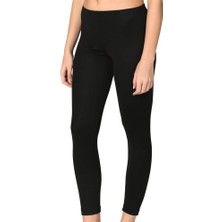 Yeni Yıldız 3645 Kadın Likralı Uzun Tayt Siyah