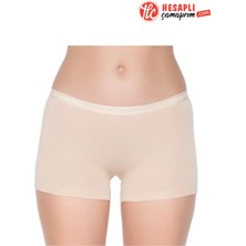 Yeni Yıldız 3630 Kadın Ten Modal Pamuklu Rahat Kemerli Boxer