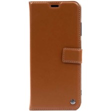 Gezgin iPhone 13 Mini Uyumlu Gzgn Kar Deluxe Kapaklı Kılıf-Kahverengi