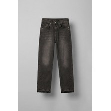 Abluka Online Erkek Baggy Fit Yıkamalı Jean Pantolon Kahverengi