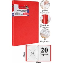 Artlantis Sunum Dosyası 20 Li 1 Paket Poşet Dosyalı Katalog Dosyası 20 Poşetli Kendinden Dosya Plastik Kapaklı