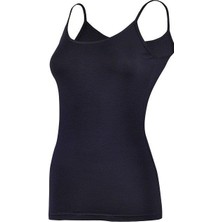 Yeni Yıldız 2169 Lacivert Likralı İp Askılı Kadın Atlet