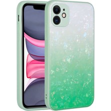 Gezgin iPhone 11 Uyumlu Renk Geçişli Mermer Desenli Sert Silikon Gzgn Granit Kapak-No5