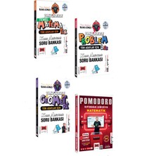 Tüm Adaylar Için Taktiklerle Temel Matematik Geometri Problemler + Pomodoro Seti (4 Kitap)