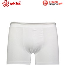 Yıldız 365 Premium Seri Erkek Pamuklu Rahat Esnek Likralı Formen Tekli Boxer