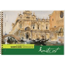 Keskin Color Karatis Suluboya Bloğu (Resim Defteri) Spiralli Art 300 Gram A5 12 Yaprak 488009-99