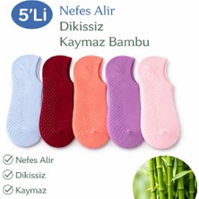 Güçlü Çorap 5 Li Kadın Pilates Çorap ◆ Pamuklu Kaymaz  ◆ Yoga, Bale ,pilates ,tavaf