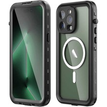 Gezgin iPhone 14 Pro Max Uyumlu 1-1 Su Geçirmez Kılıf-Siyah