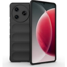 Gezgin Tecno Camon 30 Pro 5g Kılıf Esnek Tpu Oyuklu Arka Yüzey Tasarımlı Gzgn Etnik Silikon Kapak - Siyah