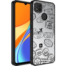 Gezgin Xiaomi Redmi 10A Kılıf Aynalı Desenli Kamera Korumalı Parlak Gzgn Mirror Kapak-Seyahat