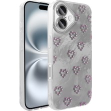 Gezgin iPhone 16 Plus Kılıf Kamera Korumalı Figürlü Gzgn Ponti Silikon Kapak - Beyaz