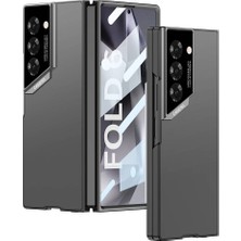 Gezgin Galaxy Z Fold 6 Kılıf Ultra Ince Kamera Korumalı Sert Rubber Gzgn 3. Seri Procase Kapak-Siyah