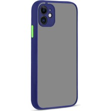 Gezgin iPhone 12 Uyumlu Gzgn Hux Kapak-Lacivert