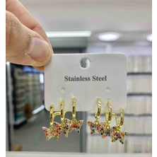 Kudretli Takılar Çelik Küpe